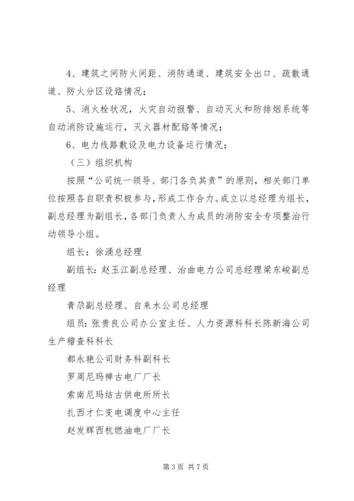 青玉电司消防安全专项整治活动方案-消防安全专项整治活动方案.docx