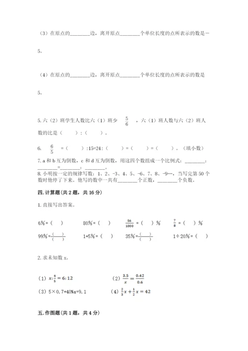 冀教版六年级下册数学 期末检测卷含答案【夺分金卷】.docx