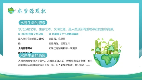全国城市节水宣传周节约用水宣传PPT课件