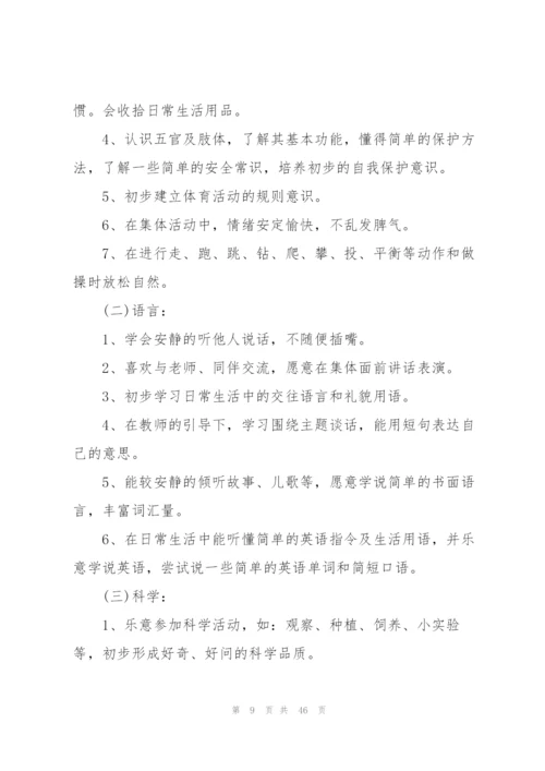 小班教学工作计划范本10篇.docx