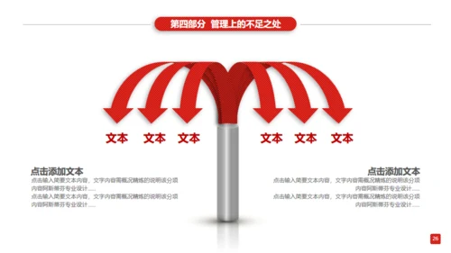 红色大气商务工作汇报通用PPT模板