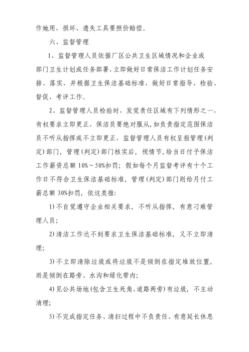 厂区环境卫生管理标准规定.docx