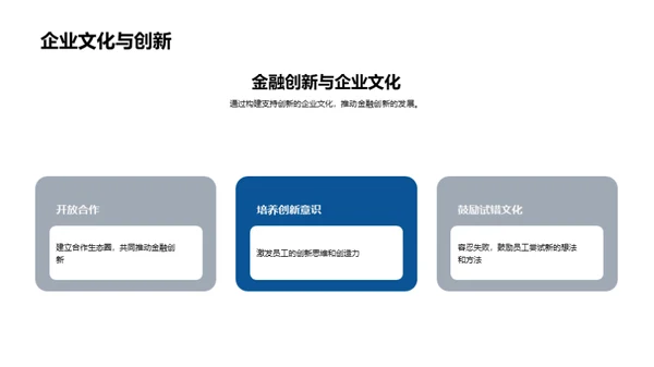 企业文化助力金融创新