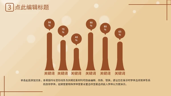勤俭节约粮食传统美德金色麦穗通用PPT模反