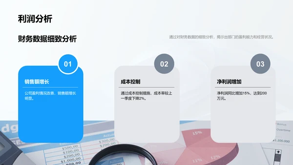 季度财务人资报告PPT模板