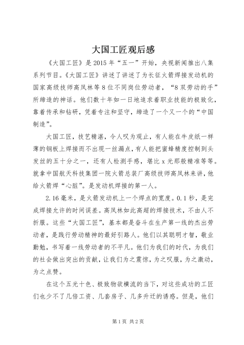 大国工匠观后感 (8).docx