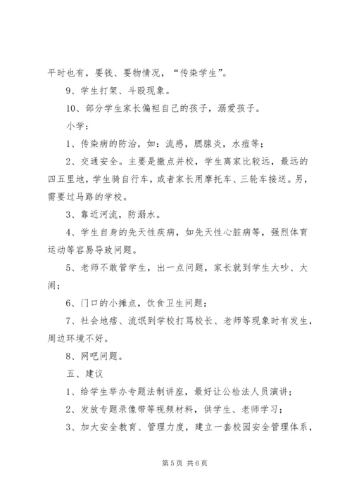 学校园安全的调研报告5篇.docx