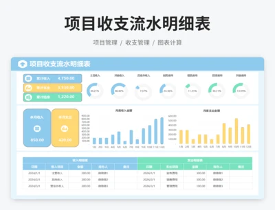 项目收支流水明细表