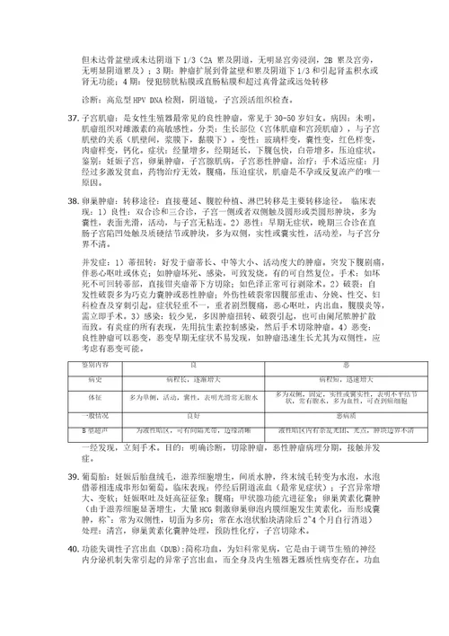 妇产科复习重点手打