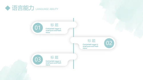 小清新个人简历自我介绍动态PPT模板