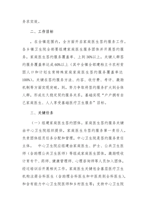 田坪中心卫生院推进家庭医生签约服务实施专项方案.docx