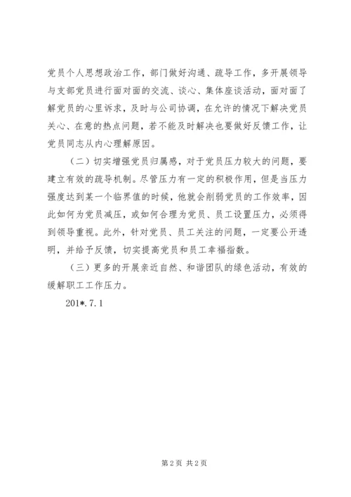 公司党员队伍思想动态分析.docx