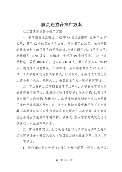 脑灵通整合推广方案.docx