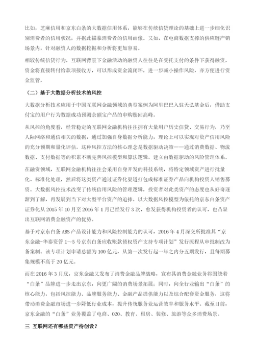 互联网金融资产：当前优势在于场景+大数据.docx