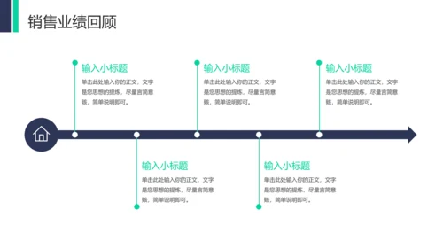 绿色商务风季度工作报告PPT