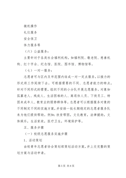 青年志愿者服务方案.docx