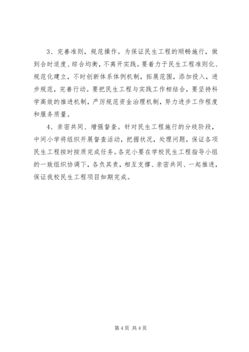 学校民生工程检查汇报材料 (2).docx