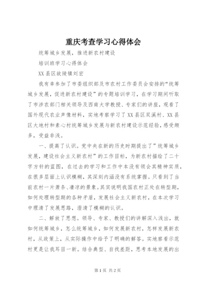 重庆考查学习心得体会.docx