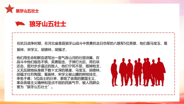 历史英雄人物的故事爱国主义教育通用PPT课件模板