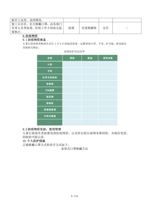 复工复产疫情防控操作指引.docx