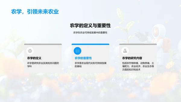 农学理念引领农业进步PPT模板