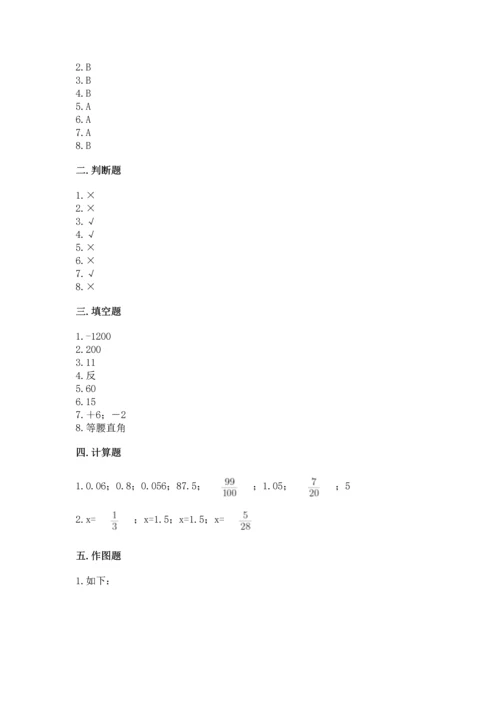 小升初数学期末测试卷及答案.docx