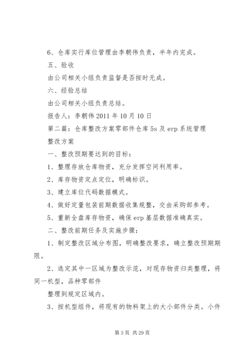 仓库部整改方案.docx