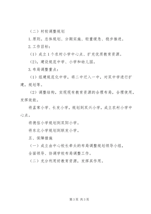 学校布局调整情况的汇报材料 (5).docx