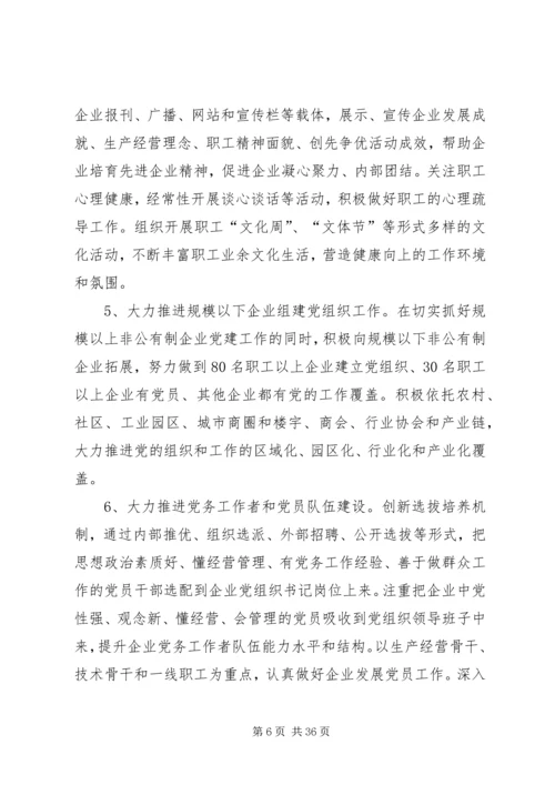 关于在全省非公有制企业中深入开展争当“发展强、党建强”先进企业活动的实施意见.docx