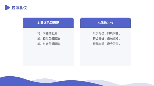 蓝白色商务插画风政务窗口人员礼仪培训商务培训PPT