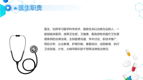 蓝色创意医疗医学工作总结汇报PPT