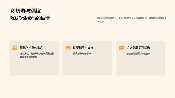 策划成功学科竞赛