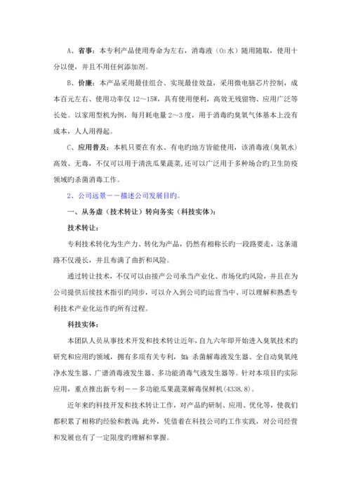 瓜果蔬菜解毒保鲜机商业综合计划书.docx