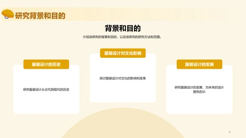 黄色插画服装设计史毕业答辩PPT模板