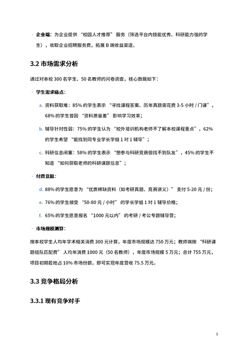 商业创业计划书