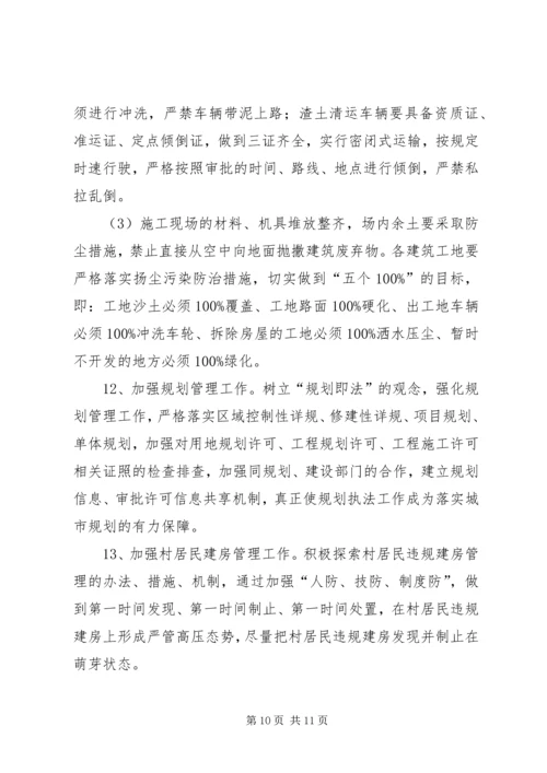 市城市管理综合行政执法局工作计划 (2).docx