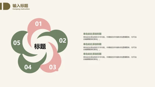 毕业答辩文艺花通用PPT模板