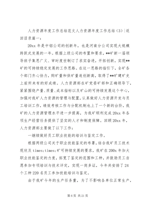 人力资源年度工作总结4篇.docx