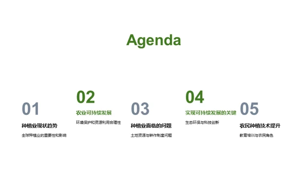 简约风农林牧渔教学课件PPT模板