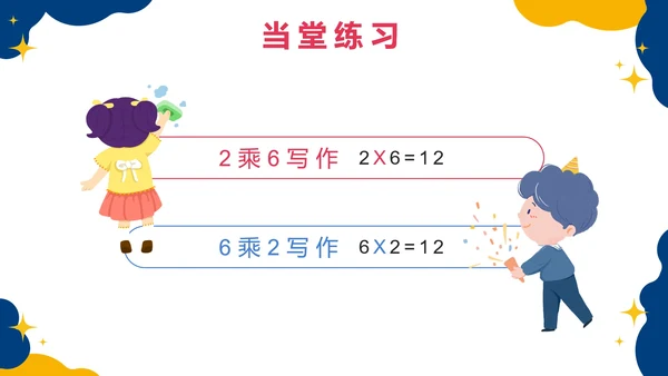 人教版数学二年级上册第四单元表内乘法一PPT模板