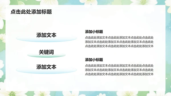 绿色小清新风开学自我介绍汇报PPT模板