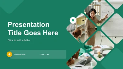 绿色商务风通用行业工作成果汇报PPT主题