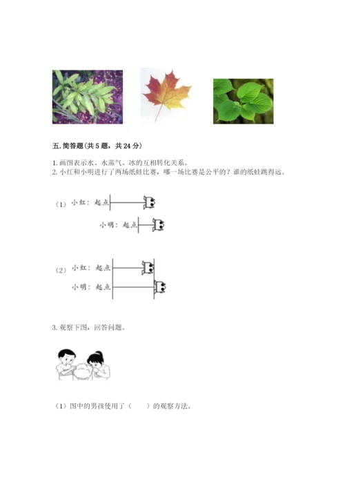 教科版一年级上册科学期末测试卷（完整版）.docx