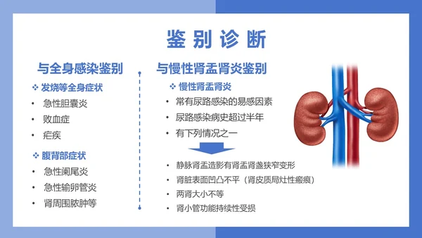 医疗风医疗泌尿系感染PPT模板