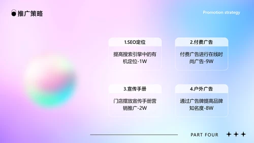 蓝紫色创意时尚渐变风品牌宣传推广