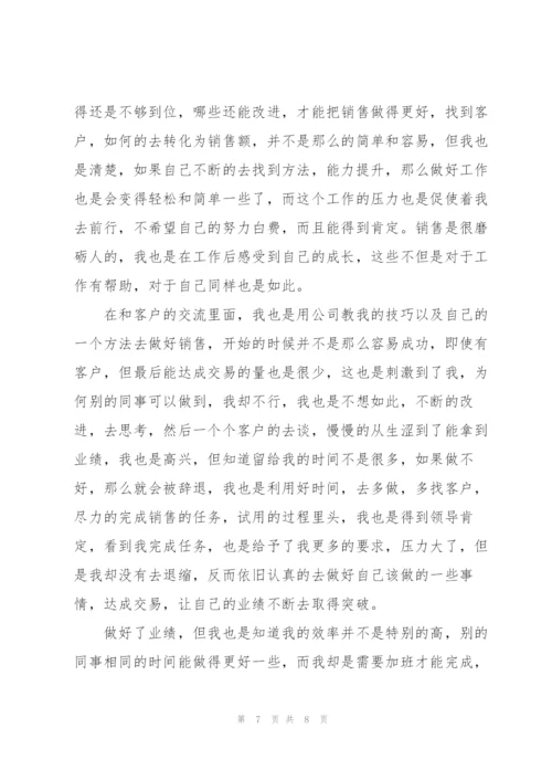 销售试用期工作总结简短.docx