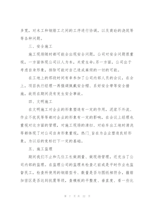 监理员转正总结（10篇）.docx