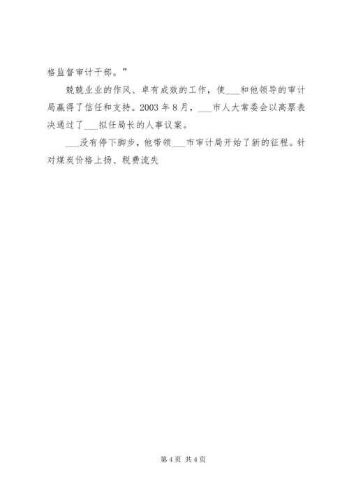 市审计局党组书记先进事迹材料 (3).docx