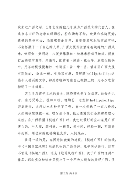 秘境广西观后感精选.docx