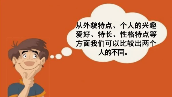 第2课《不一样的你我他》课件-道德与法治三年级下册统编版